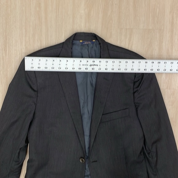 Brooks Brothers Charcoal Fitzgerald Suit Jacket - 041 - Picture 4 of 9